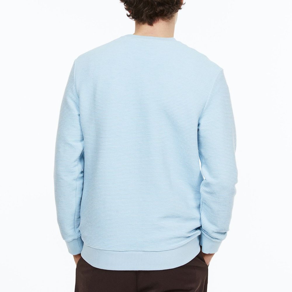 Regular Fit Ribbed Sweatshirt - Picture 6 of 6
